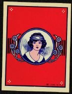 MAID BANDANA BROOM LABEL ~ OLD VINTAGE