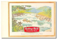 Rolling Rock Beer Sign Poster