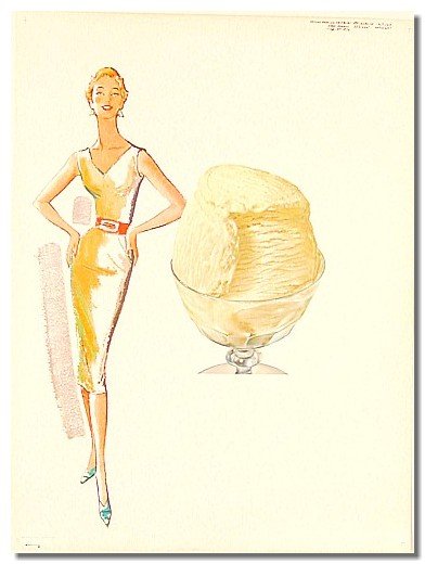Model Lady Ice Cream Poster