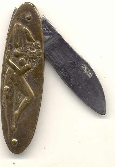 Sexy Pinup Pocket Knife
