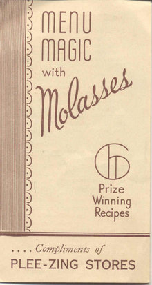 VINTAGE MOLASSES PAMPHLET ~ plee-zing stores