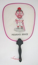 Milwaukee Braves Baseball Silk Fan Toy