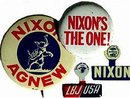 9 old vintage POLITICAL President Pinback pins