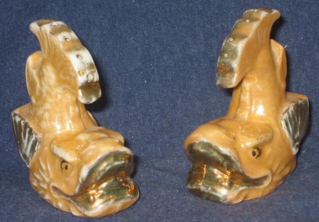Japan Salt Pepper Shakers - Fish 1940s