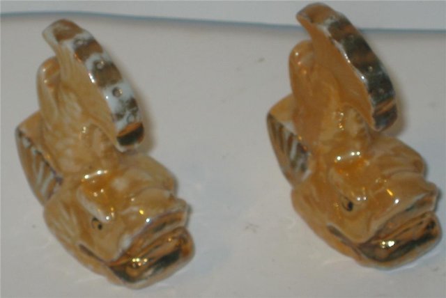 Japan Salt Pepper Shakers - Fish 1940s
