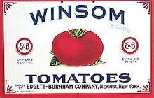 2 VINTAGE TOMATO GREEN BEAN VEGETABLE SIGNS