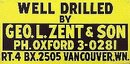 Geo Zent Drill Metal Sign