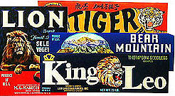 Lion Crate Citrus Labels Lot