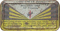 VINTAGE CYCLE TINS * 2 OLD VINTAGE 1940S CYCLE