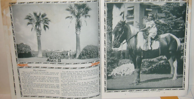 CALIFORNIA SOUVENIR BOOKLET * OLD VINTAGE CALIFORNIA SOUVENIR COLOR PHOTO BOOKLET