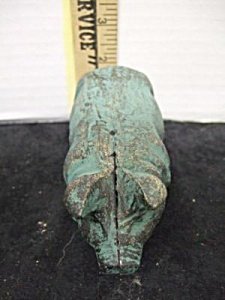 VINTAGE CAST IRON POT BELLY PIG