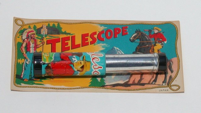 COWBOY TELESCOPE TOY * OLD VINTAGE COWBOY