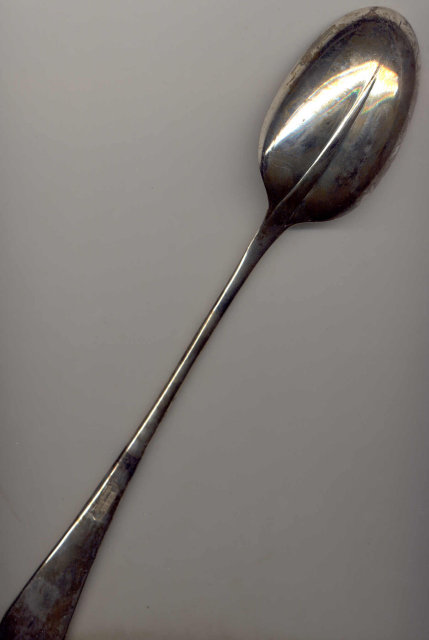 Antique W.A. ITALY SILVERPLATED Serving Spoon