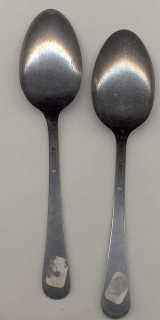 2 Old Vintage USN United States NAVY Spoons