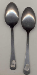 2 Old Vintage USN United States NAVY Spoons