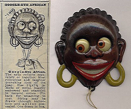 Black Negro Tin Pull Toy
