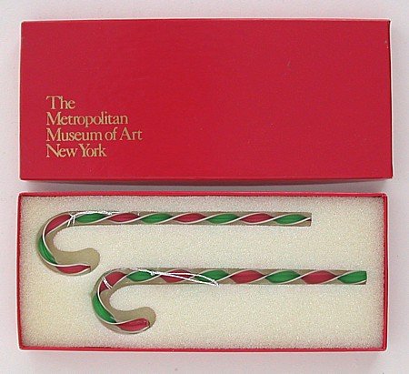MOMA Crystal Candy Cane XMAS Ornaments