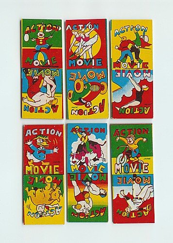 LOT JAPAN VINTAGE TRANSFER FLIP BOOKS TOYS