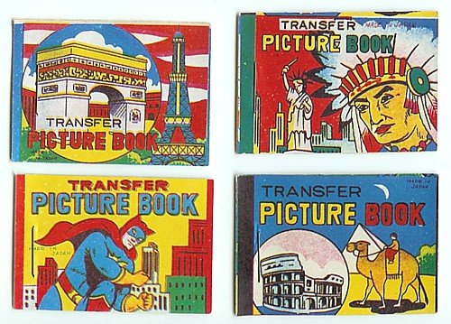 LOT JAPAN VINTAGE TRANSFER FLIP BOOKS TOYS