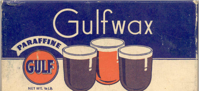 Gulf Wax Paraffine Display