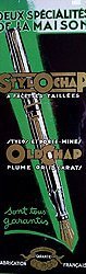Stylochap Fountain Pen Sign 1920s