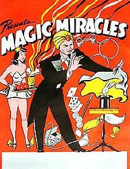 VINTAGE MAGIC MIRACLE MAGICIAN POSTER