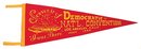 VINTAGE 1960 DEMOCRATIC CONVENTION PENNANT