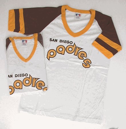 VINTAGE BASEBALL SHIRT * SAN DIEGO PADRES CHILD