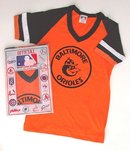 VINTAGE BASEBALL SHIRT * BALTIMORE ORIOLES TOP