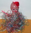 Celluloid Carnival Hula Skirt Doll 1940s Toy
