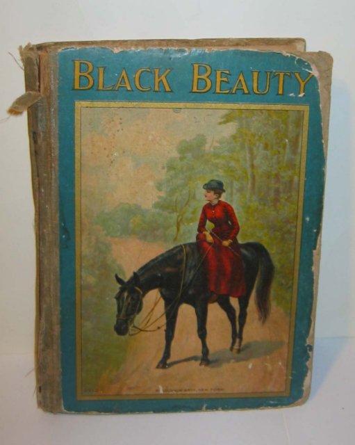 BLACK BEAUTY BOOK * ANTIQUE 1890S MCLOUGHLIN