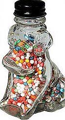 Glass Dog Candy Jar 1940s