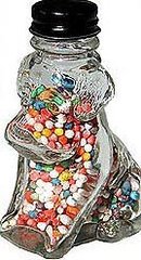 Glass Dog Candy Jar 1940s