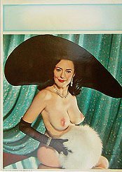 Evelyn West Burlesque Nude Print