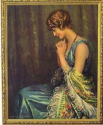 VINTAGE LITHO PRINT * OLD VINTAGE LOVERS