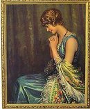 VINTAGE LITHO PRINT * OLD VINTAGE LOVERS