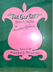 VINTAGE GAY CITY MARCH TWO STEP MUSIC SHEETS