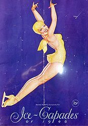 VINTAGE PETTY GIRL ICE CAPADES SKATING BROCHURE