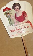 Vintage WEHRLE BROS. ICE CREAM Ad Fan *