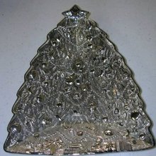 International Silver Xmas Candy Tray