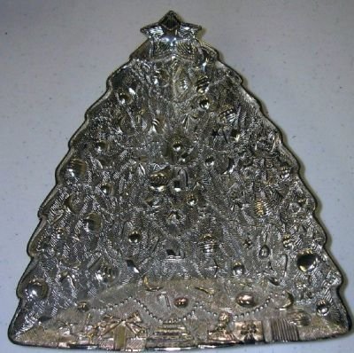 International Silver Xmas Candy Tray