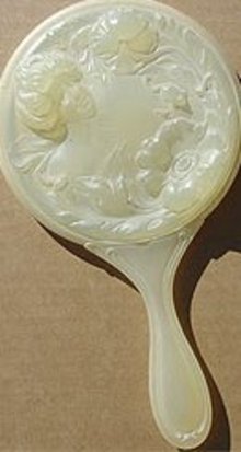 Celluloid Hand Mirror