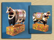 Cow Folkart Statue * JIM SHORE HEARTWOOD CREEK