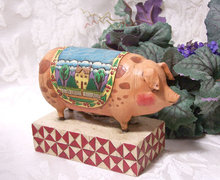 ENESCO PIG FIGURINE * JIM SHORE HEARTWOOD CREEK