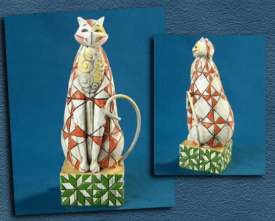 ENESCO STAR CAT STATUE * JIM SHORE HEARTWOOD