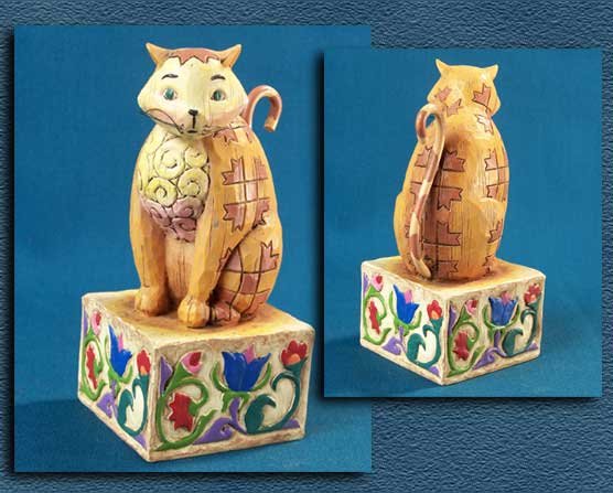ENESCO JASPER CAT STATUE * JIM SHORE HEARTWOOD