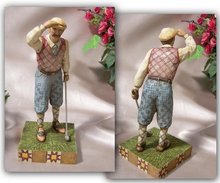 JIM SHORE GOLFER MAN STATUE * ENESCO