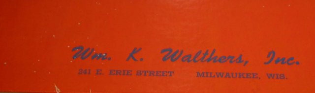 WALTHER MODEL RAILROAD BOX * OLD VINTAGE LONG