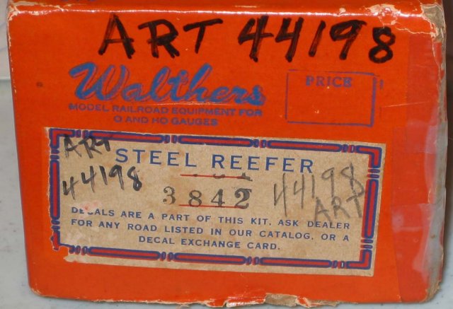 WALTHER MODEL RAILROAD BOX * OLD VINTAGE LONG