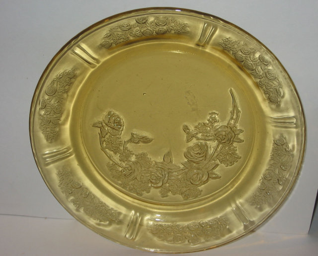Sharon Rose Federal Glass Plate